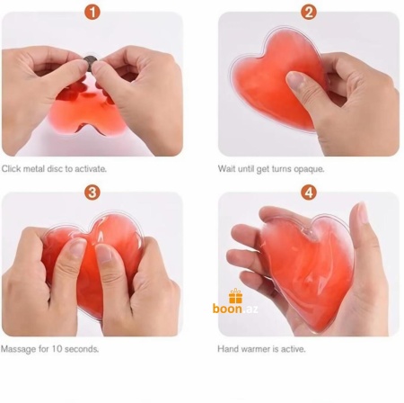 Многоразовая грелка для рук Сердце